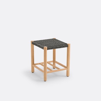 Hocker Jalek, Teak und Kunstharzgeflecht LA REDOUTE INTERIEURS