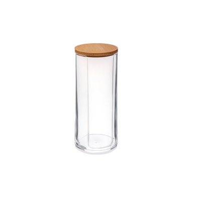 Pot a disque de coton 7x 17 cm transparent EDEN