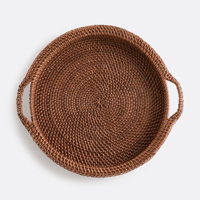 Круглый плетеный поднос из ротанга, Taran LA REDOUTE INTERIEURS