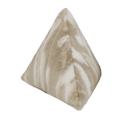 Coussin pyramide imitation fourrure MX HOME