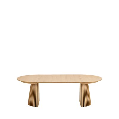 Table à manger extensible 4 à 10 personnes 120-240x120cm en bois- OSAKA HOUSE NORDIC