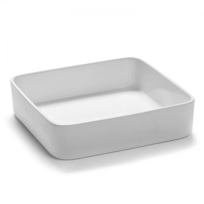 Bol Carré HEII Porcelaine Blanche 18 x 18 x H 4 cm SERAX