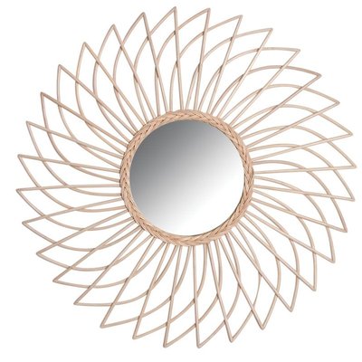 Miroir spirale en rotin naturel AUBRY GASPARD