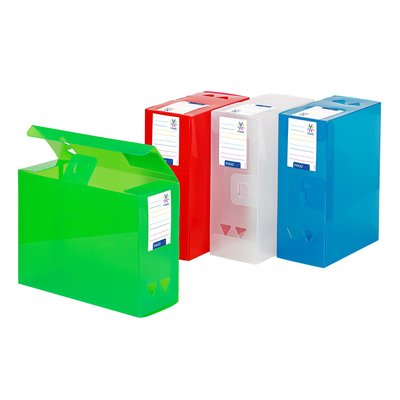 Lot de 4 boites de classement et archivage grande capacité PROPYGLASS VIQUEL