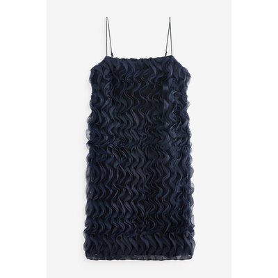 Robe courte texturée à volants effet 3d NEXT
