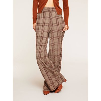 Pantalon large à carreaux avec FIL lamé MOTIVI