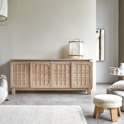 Buffet en chêne massif 220 cm BODI TIKAMOON