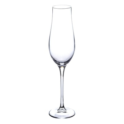 Lot de 6 flûtes à champagne en verre cristallin 20 cl ORIANE SECRET DE GOURMET