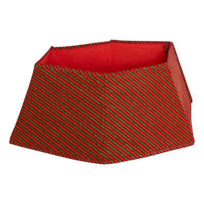 Pied de sapin rayé rouge et vert D. 70 cm FEERIC LIGHTS & CHRISTMAS