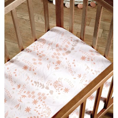 Drap housse Coton Bio Berceau YUKARI DOUCEUR KADOLIS