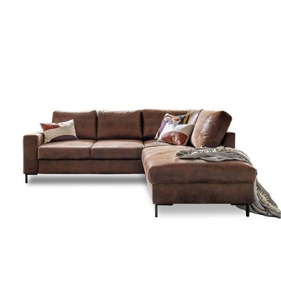 Canapé d'Angle Convertible en Microfibre 5 places - LILLY LISA DESIGN