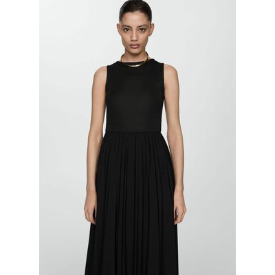 Robe midi plissée MANGO