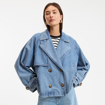 Trench corto in denim, firmato MARCELLIN LA REDOUTE COLLECTIONS