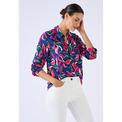 Chemisier NY Collection Femme – Taille M – Manches Courtes – Motif Géométrique