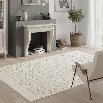 Tapis salon et chambre tissé motif géométrique BELLA 3 UN AMOUR DE TAPIS