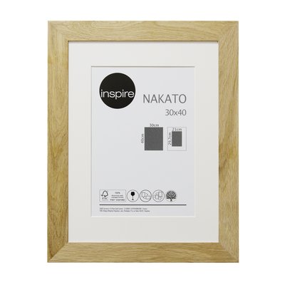 Cadre photo avec passe partout en bois, NAKATO INSPIRE