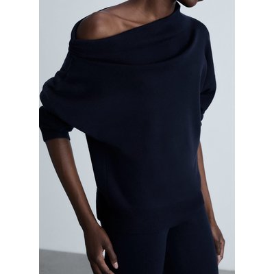 Pull-over maille col asymétrique MANGO