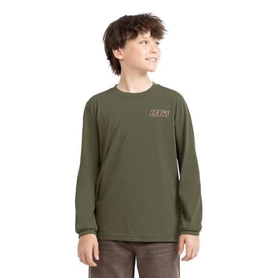 T-shirt manches longues, logo brodé poitrine, motif imprimé au dos LEVI'S KIDS