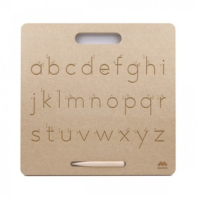 Tablette écriture minuscules scripts Montessori MAZAFRAN