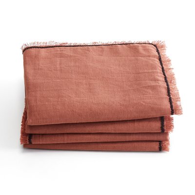Lot de 4 serviettes de table lin/coton, Menorca LA REDOUTE INTERIEURS