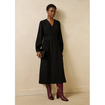Robe longue cintrée cache-cœur LA FEE MARABOUTEE