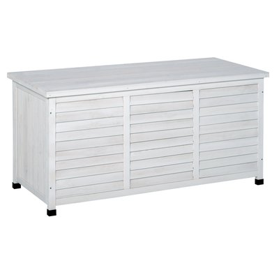 Coffre de rangement extérieur façade persienne 283L bois OUTSUNNY