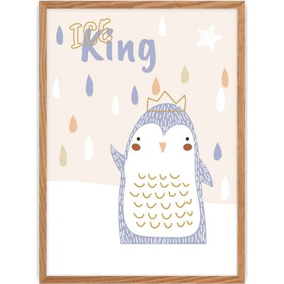 Tableau en bois, pingouin, Zoo Party RECOLLECTION