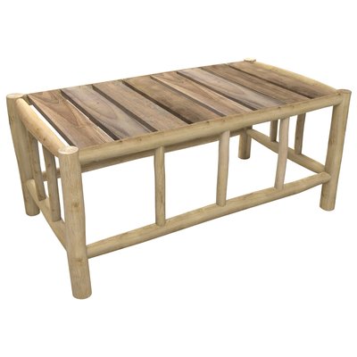 Table basse de jardin rectangulaire en teck - ILY RENDEZ-VOUS DÉCO