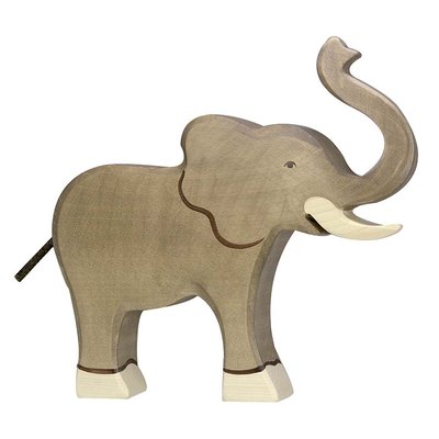 Figurine Eléphant, trompe haute HOLZTIGER