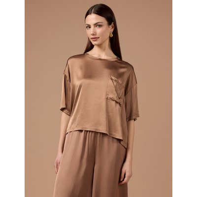 CHEMISIER réalisé en satin mélangé viscose OLTRE
