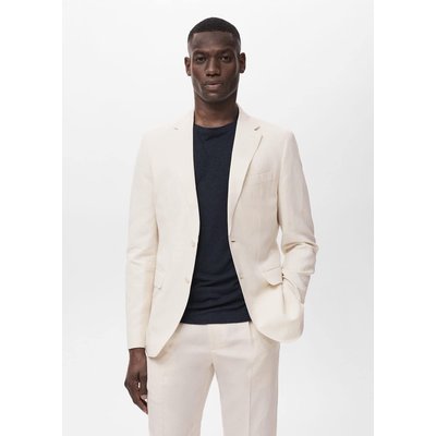 Blazer de costume slim-fit lin et lyocell MANGO MAN