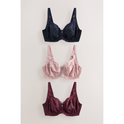 Soutien-gorge dentelle, lot de 3 NEXT