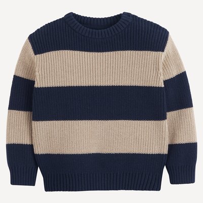 Pull rayé en coton, larges rayures LA REDOUTE COLLECTIONS