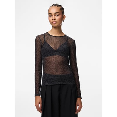 T-shirt a maniche lunghe fantasia PIECES