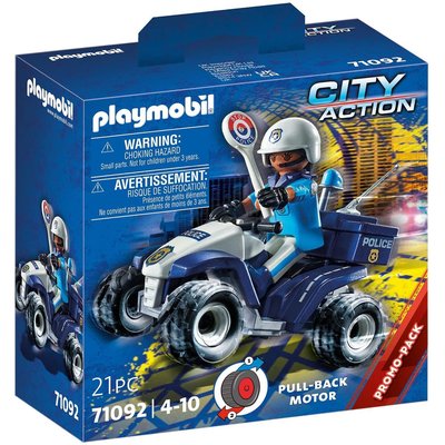 City Action Policier et quad PLAYMOBIL