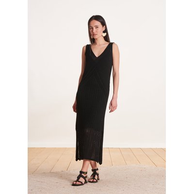 Robe mi-longue en maille crochet LA FEE MARABOUTEE