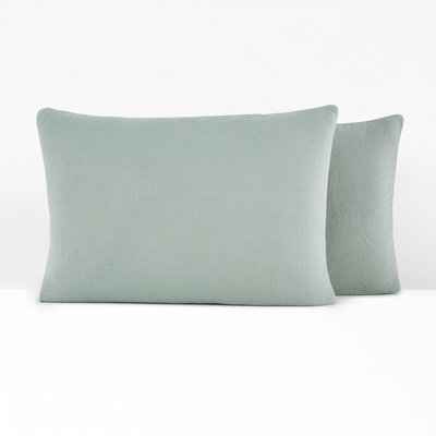 Funda de almohada de gasa de algodón/algodón lavado, Kumco LA REDOUTE INTERIEURS