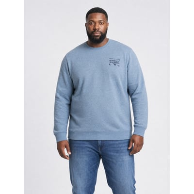 Sweat  col rond chiné grande taille stoneford PETROL INDUSTRIES