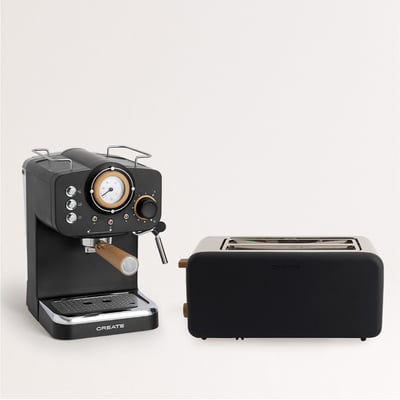 Pack TOAST RETRO Grille-pain (petit) + Cafetière express CREATE