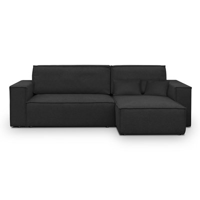 Canapé d'angle convertible 4 places en tissu - LIVIA NEW HOMIFAB