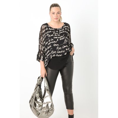 Blouse en superposition en voile imprimé JEAN-MARC PHILIPPE