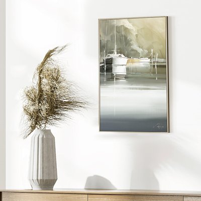 36x59cm Docking Days Framed Print SO'HOME