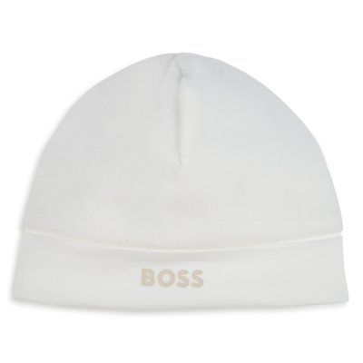 Bonnet de naissance en velours BOSS KIDSWEAR
