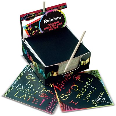 Boîte de mini-notes arc-en-ciel Scratch Art® MELISSA & DOUG