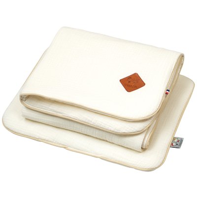 Ensemble couverture et coussin pour berceau ou couffin JEANNE SEVIRA KIDS