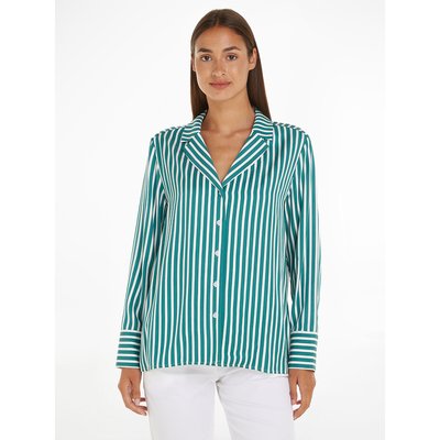 Gestreifte Hemdbluse, lange Ärmel TOMMY HILFIGER