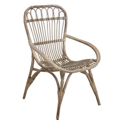 Fauteuil en rotin gris Maéva AUBRY GASPARD