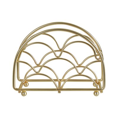 Matte Gold Deco Style Napkin Holder SO'HOME