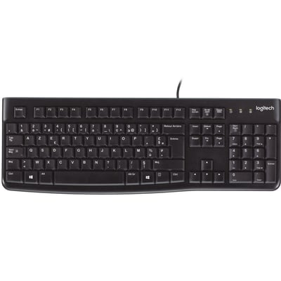 Clavier filaire K120 USB touches silencieuses LOGITECH