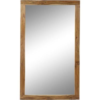 Miroir rectangulaire en bois ondulé Ondulado Acacia RECOLLECTION